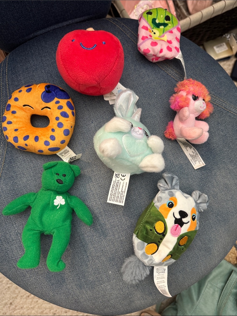 7 plush animals all new no flaws u get all